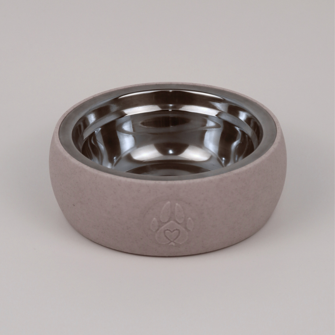 Premium "Minimalistic" Marble Grey Custom Pet Bowl