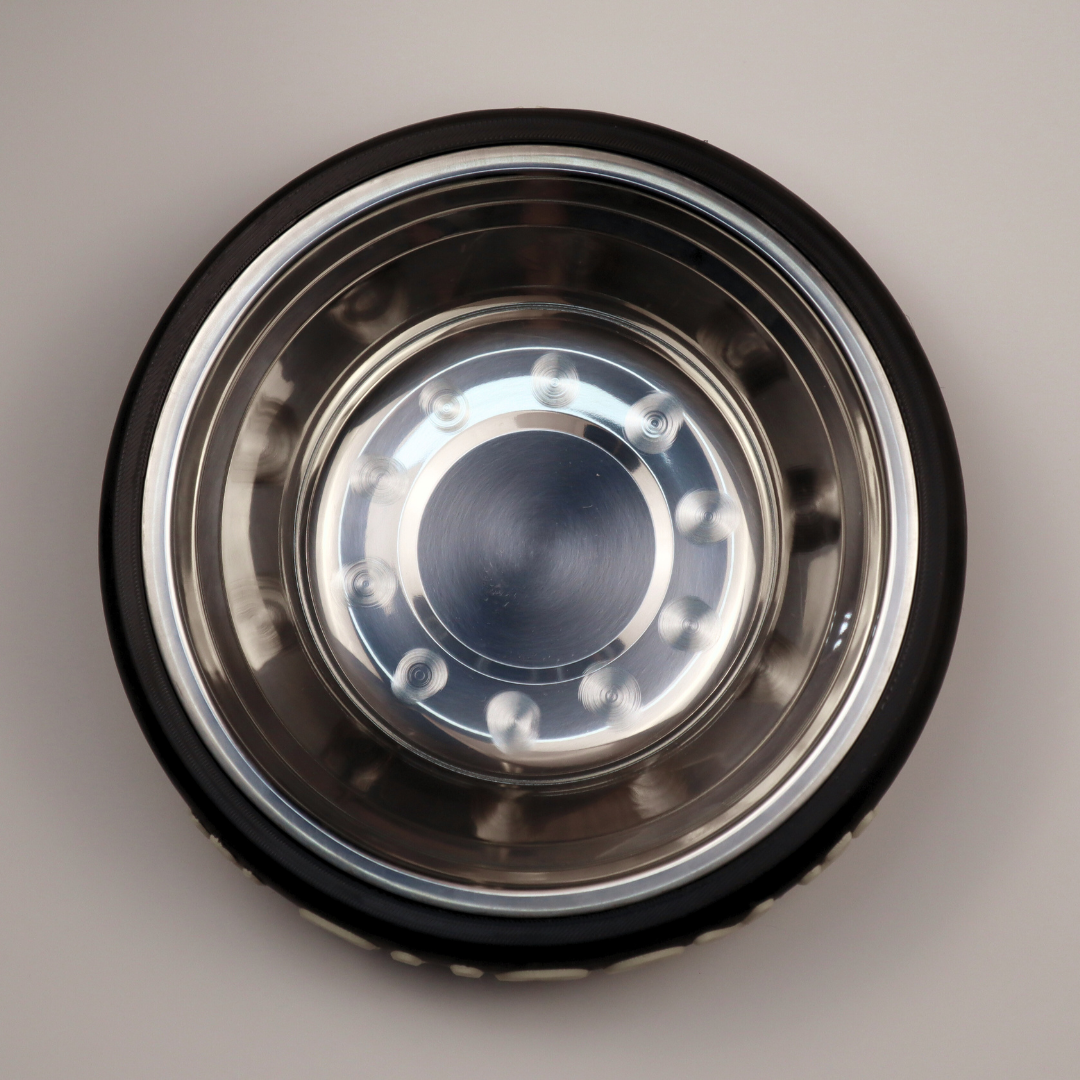 Premium "Minimalistic" Midnight Black Custom Pet Bowl