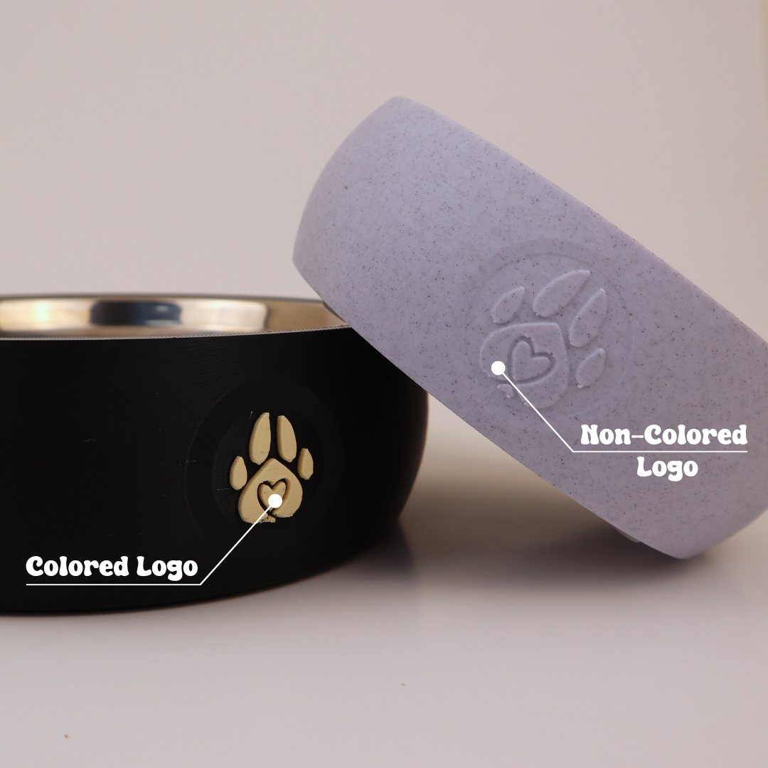 Premium "Minimalistic" Midnight Black Custom Pet Bowl