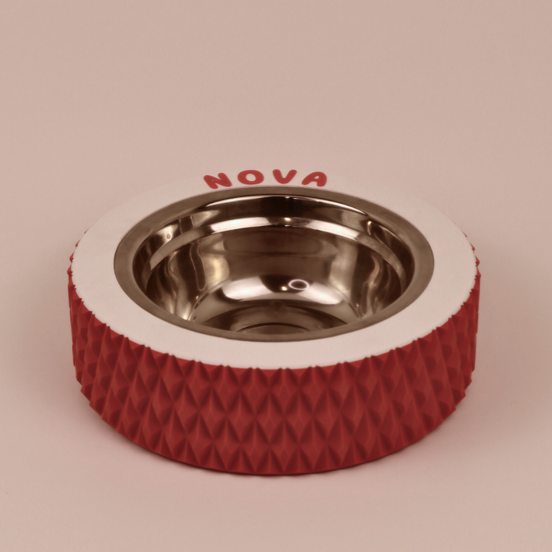 Premium "Pine" Coral Pink Custom Pet Bowl