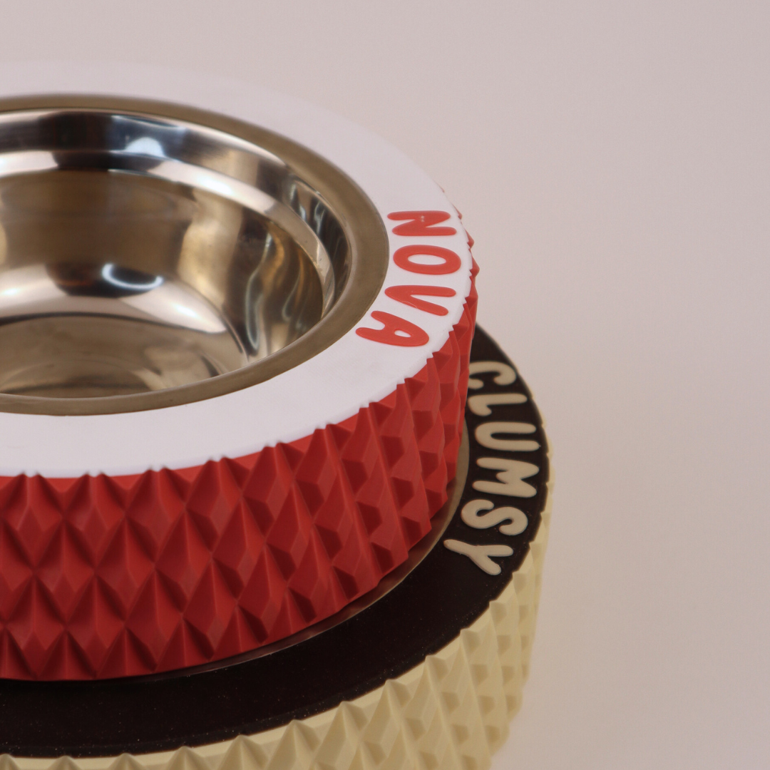 Premium "Pine" Coral Pink Custom Pet Bowl