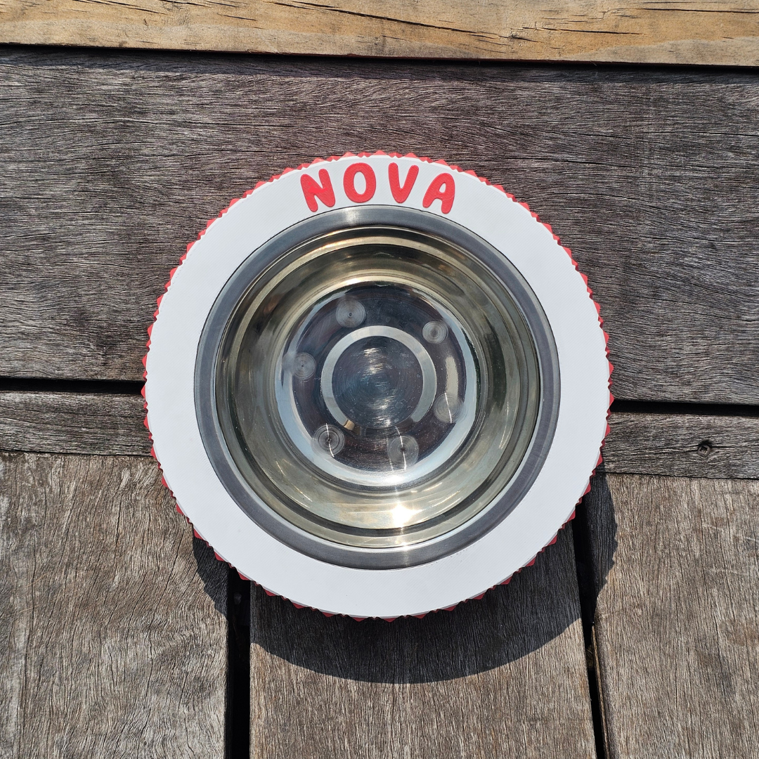 Premium "Pine" Coral Pink Custom Pet Bowl